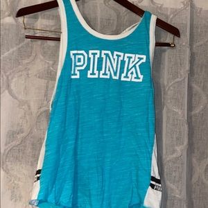 PINK blue tank top